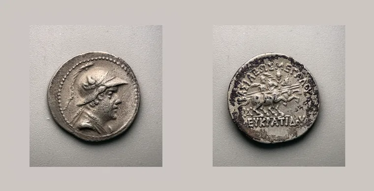 BAKTRIA, Eukratides I Megas (171-145 BC), AR Drachm