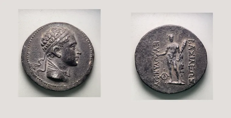 BAKTRIA, Euthydemos II (185-180 BC), AR Tetradrachm