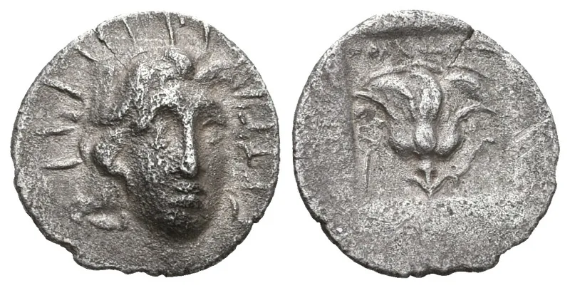 CARIA, Rhodes AR Hemidrachm or Diobol