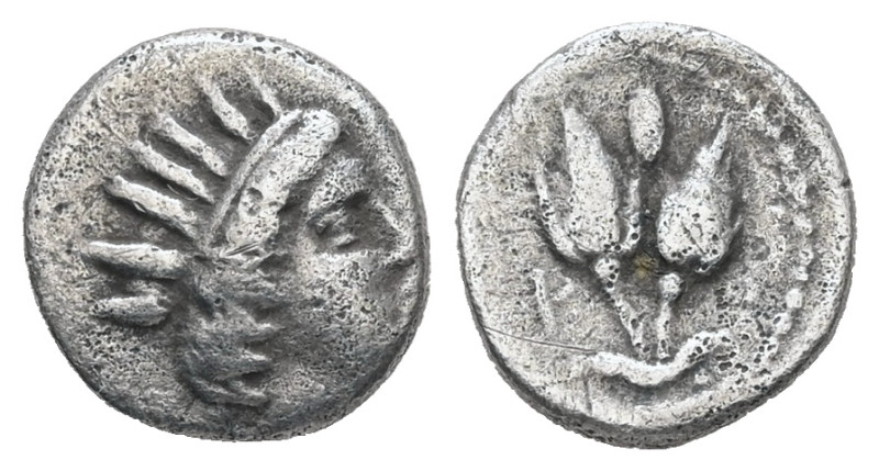 ISLANDS off KARIA, Rhodos AR Obol
